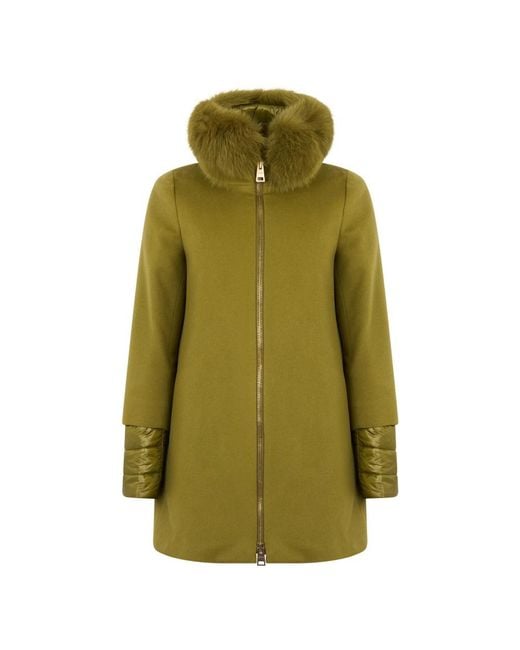 Single-Breasted Coats Herno de color Green