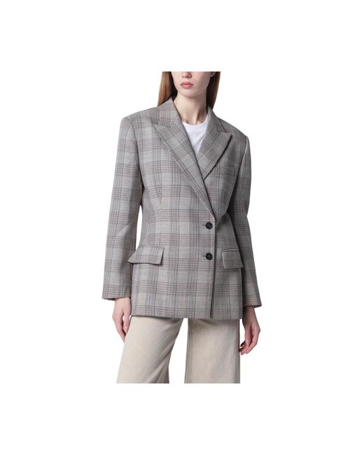 Anine Bing Gray Blazers