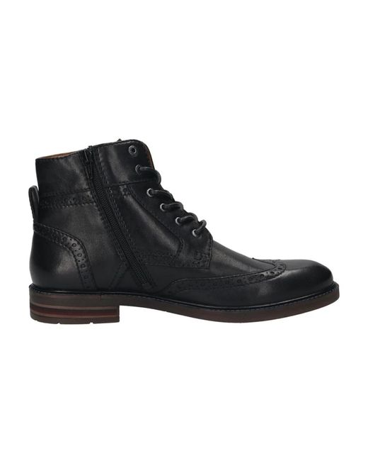 Salamander Black Lace-Up Boots for men