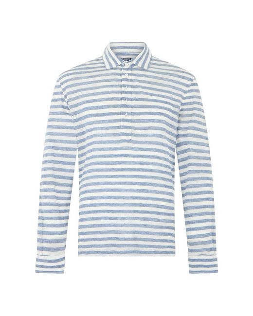 Fedeli Blue Polo Shirts for men
