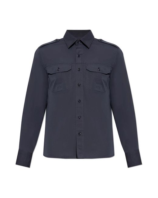 Casual Shirts di Tom Ford in Blue da Uomo