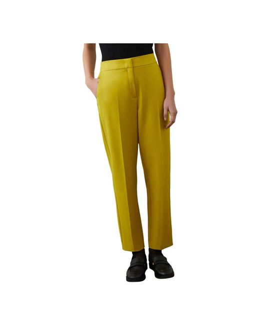 iBlues Yellow Straight Trousers