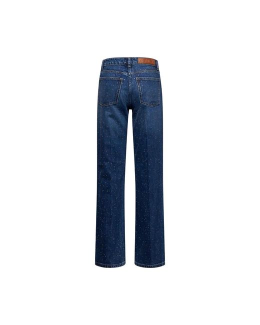 Straight Jeans Silvian Heach de color Blue