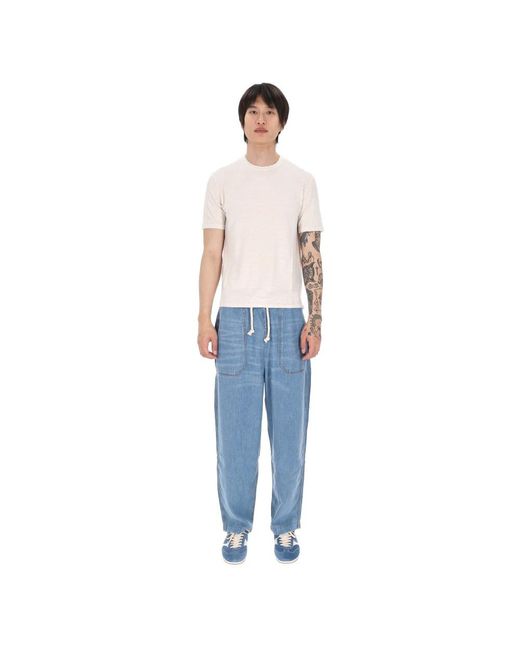 Roberto Collina Blue T-Shirts for men