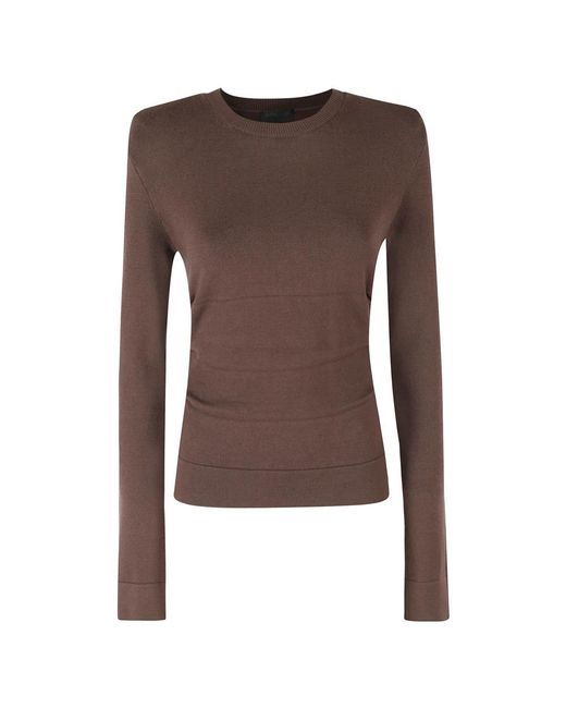Dondup Brown Round-Neck Knitwear