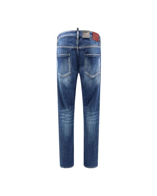 Cool guy jeans in cotone con patch logo di DSquared² in Blue da Uomo