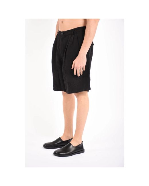 Andrea Ya'aqov Black Casual Shorts for men