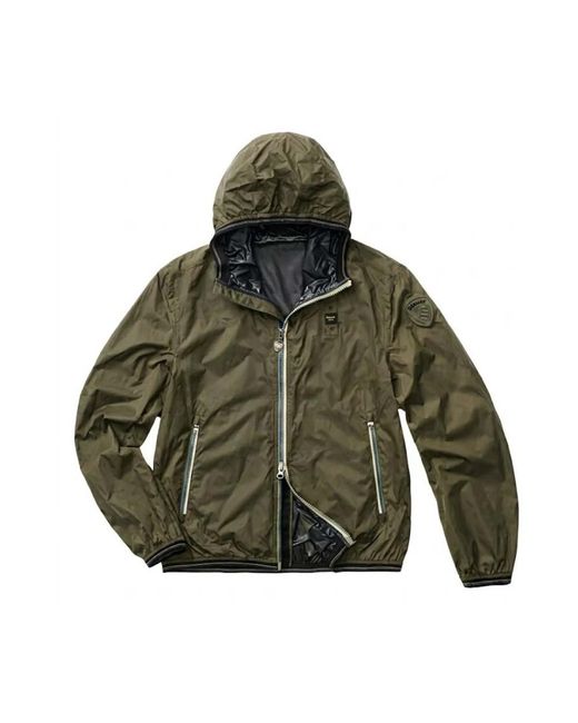 Wind Jackets Blauer pour homme en coloris Green
