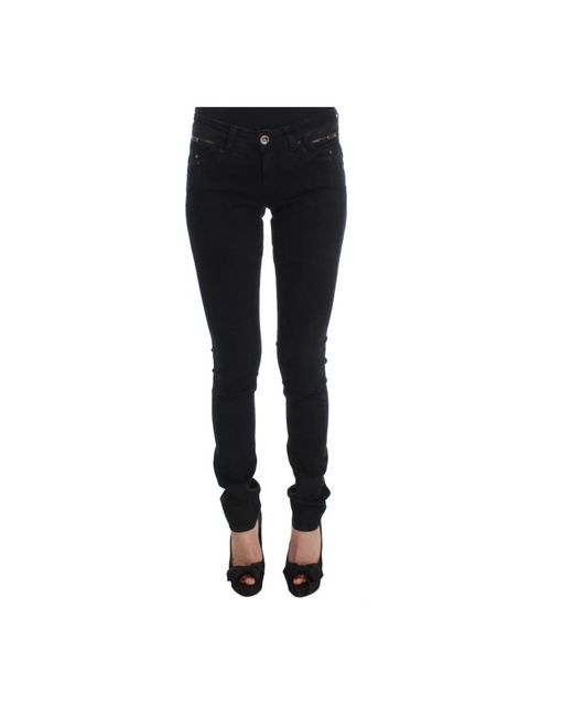 CoSTUME NATIONAL Black Cotton slim fit denim jeans