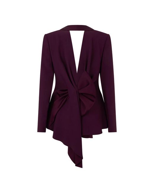 Alberta Ferretti Purple Blazers