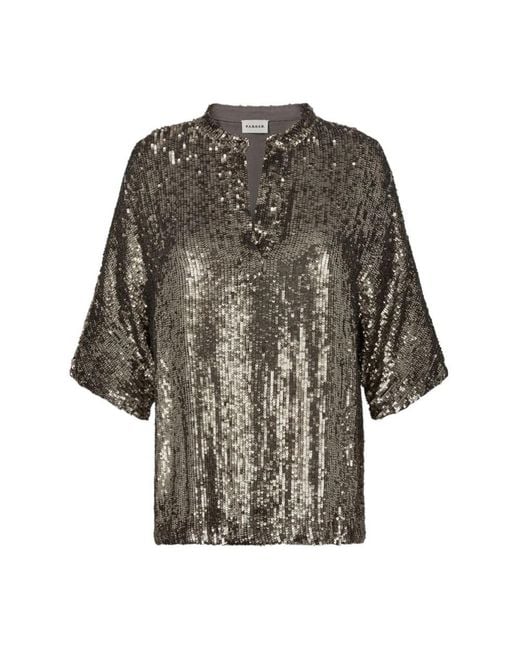 P.A.R.O.S.H. Gray Blouses
