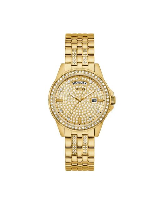 Guess Comet Watch in het Metallic