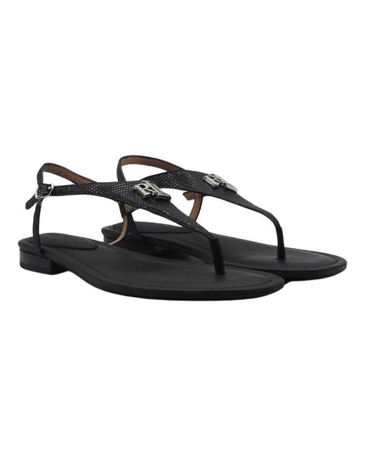 Flat Sandals Ralph Lauren en coloris Black