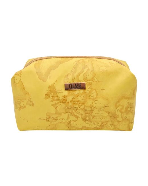 Alviero Martini 1A Classe Yellow Toilet Bags