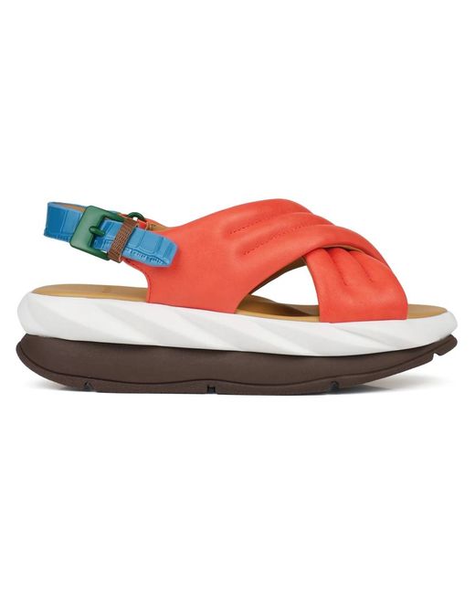 Flat Sandals 4Ccccees en coloris Red