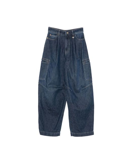 Emporio Armani Blue Loose-Fit Jeans