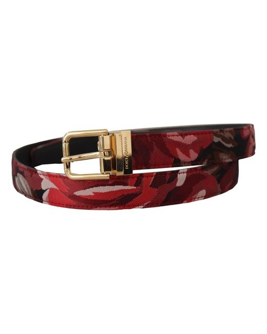 Dolce & Gabbana Red Belts for men