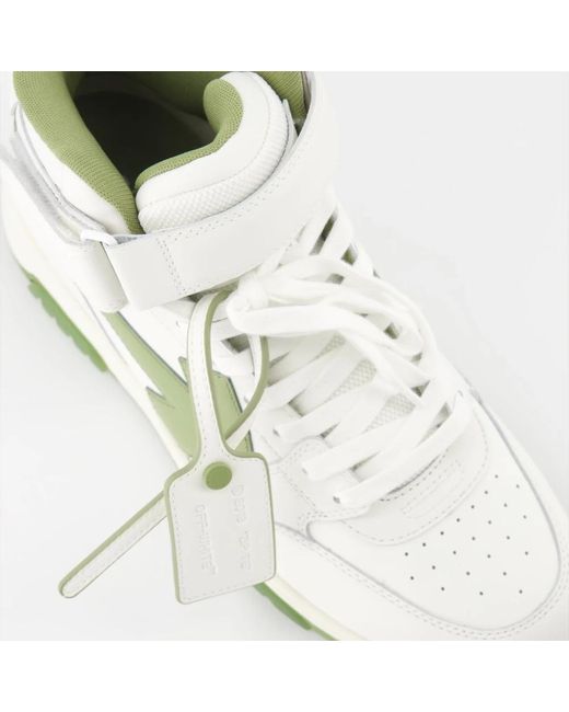 Off-White c/o Virgil Abloh Hohe leder bicolor sneakers in White für Herren