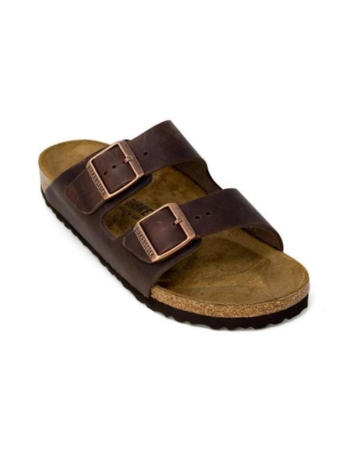 Birkenstock Brown Sliders