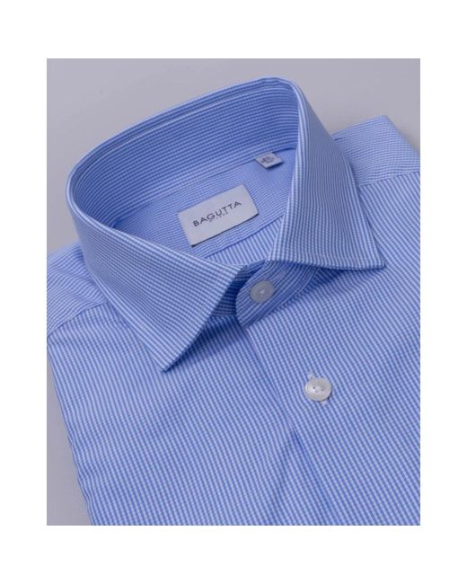 Bagutta Blue Formal Shirts for men