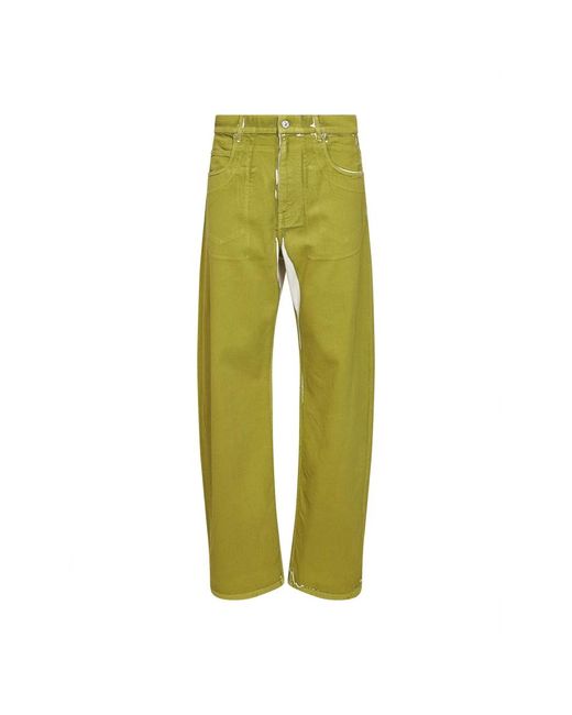 Marni Green Straight Fit Jeans for men
