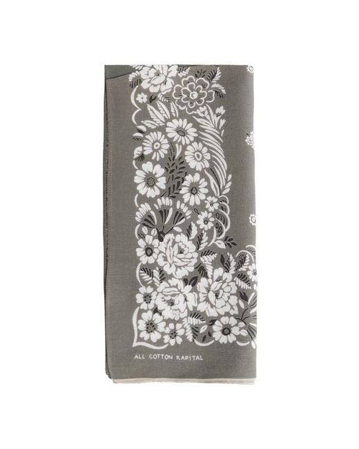 Kapital Gray Scarves for men