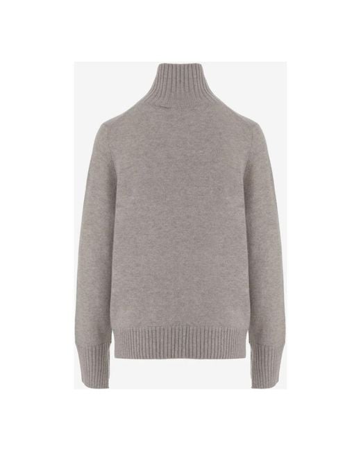 Allude Gray Cashmere Knitwear