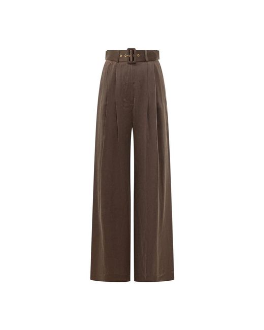 Zimmermann Brown Wide Trousers