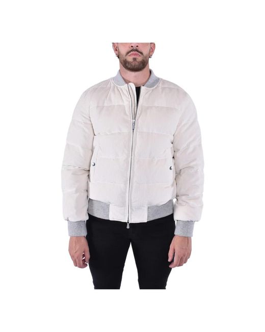 Eleventy Gray Bomber Jackets for men