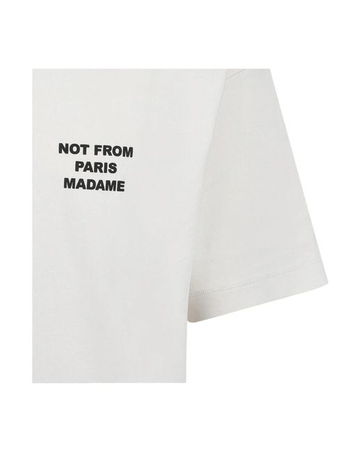 Drole de Monsieur Slogan t-shirt weiß in White für Herren