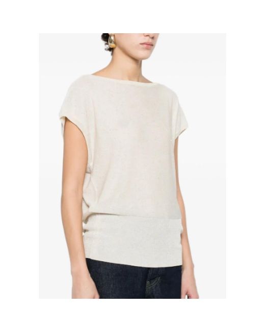Herno White Round-Neck Knitwear