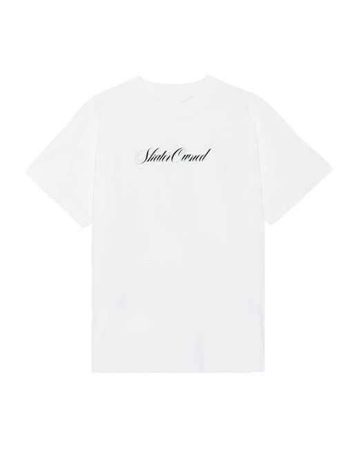 Soulland White Skater print t-shirt
