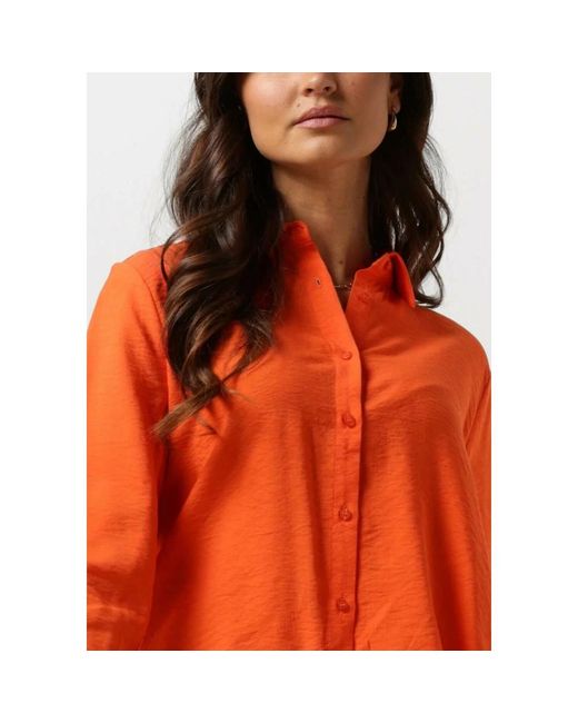 Modström Orange Farbene bluse stilvoll und elegant