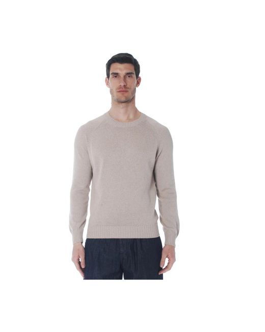 Gran Sasso Gray Round-Neck Knitwear for men