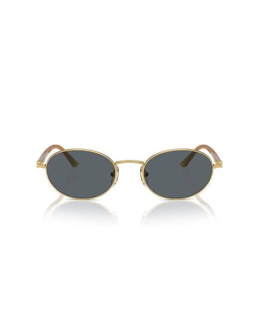 Persol Accessoires ,Geel ,Elegante Metalen En Acetaat Zonnebril in het Yellow