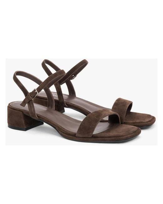 ESTRO Brown High Heel Sandals