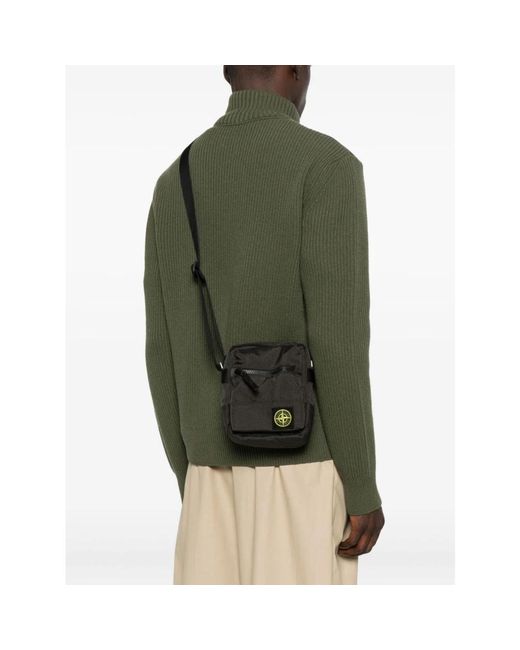 Stone Island Messenger Bags in het Black voor heren