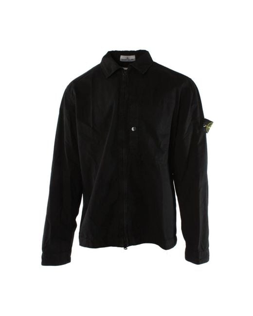 Stone Island Black Light Jackets for men