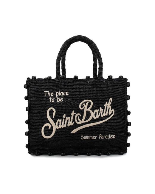 Mc2 Saint Barth Black Shopping Bags