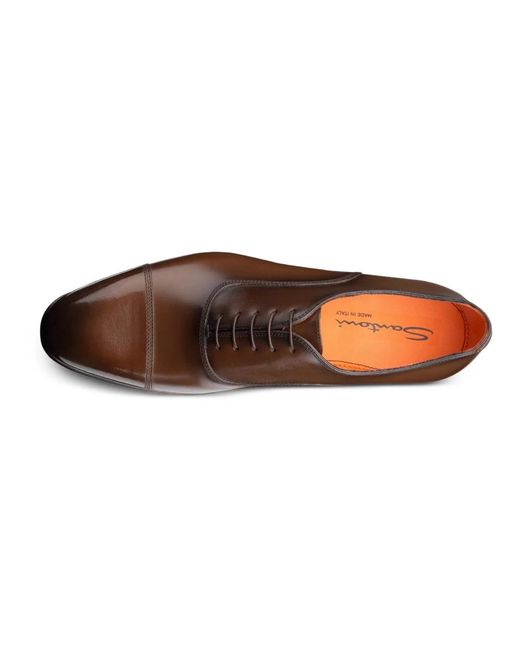 Santoni Brown Dress Shoes for men