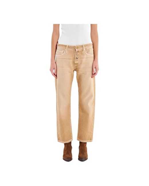 ViCOLO Natural Cropped Jeans