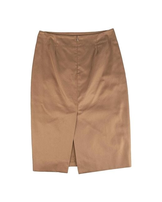 Kiton Brown Short Skirts