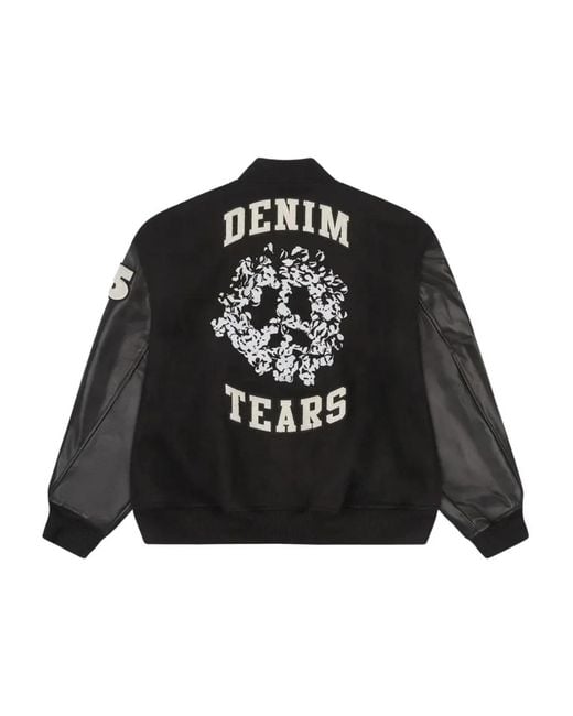 DENIM TEARS Black Bomber Jackets for men