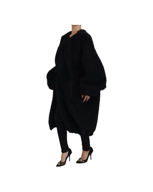 Dolce & Gabbana Black Long Knitwear