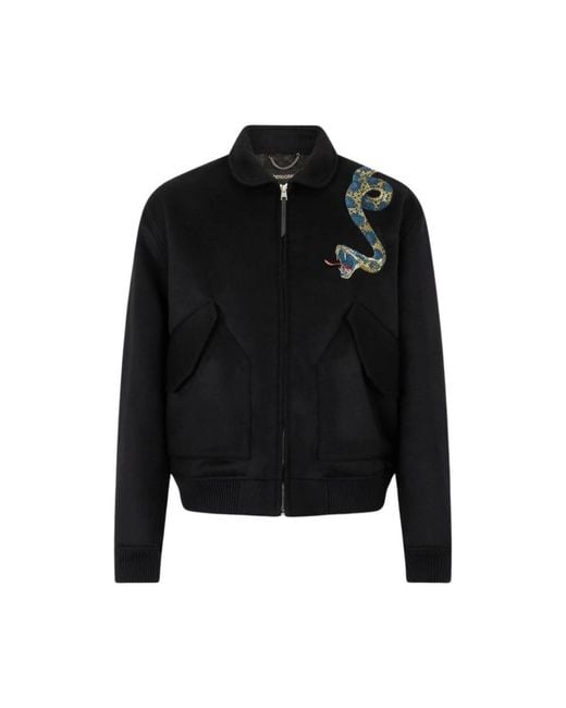 Roberto Cavalli Black Light Jackets for men
