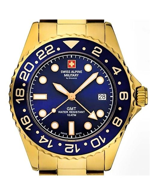 Swiss Alpine Military Metallic Watches for men