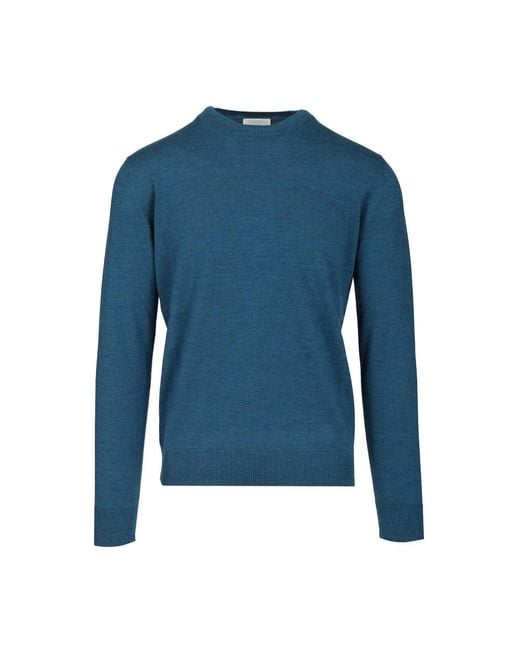 Ballantyne Blue Round-Neck Knitwear for men