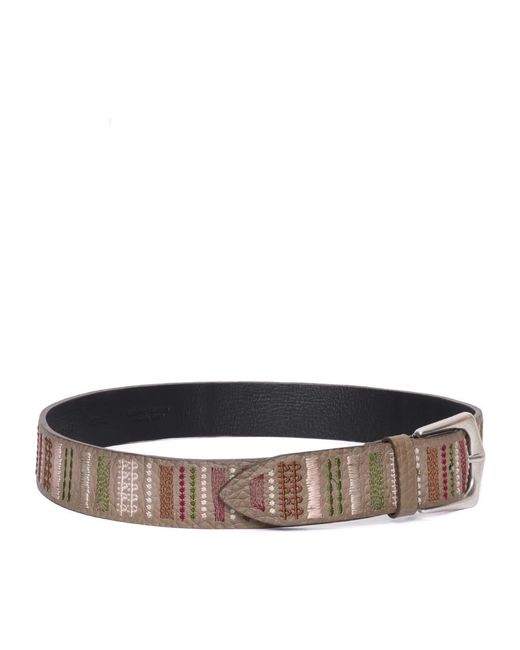 Orciani Brown Soft Trait Ledergürtel