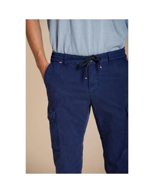 Mason's Blue Slim-Fit Trousers for men