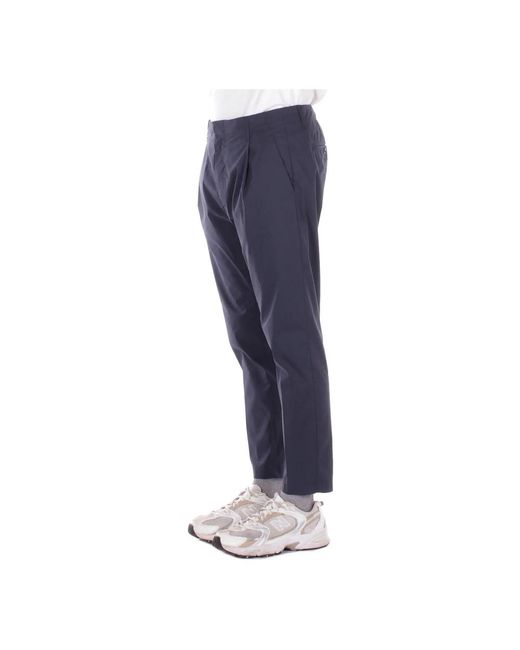 Dondup Blue Slim-Fit Trousers for men